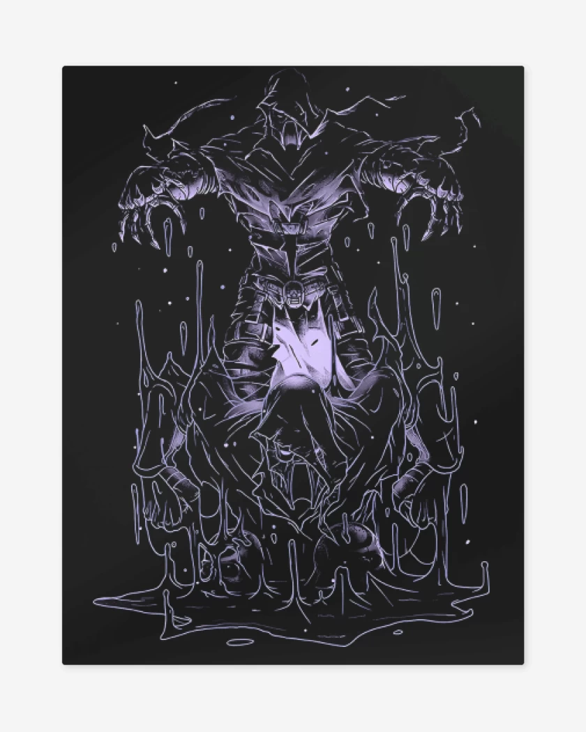 Print metalico Negro de Noob Saibot