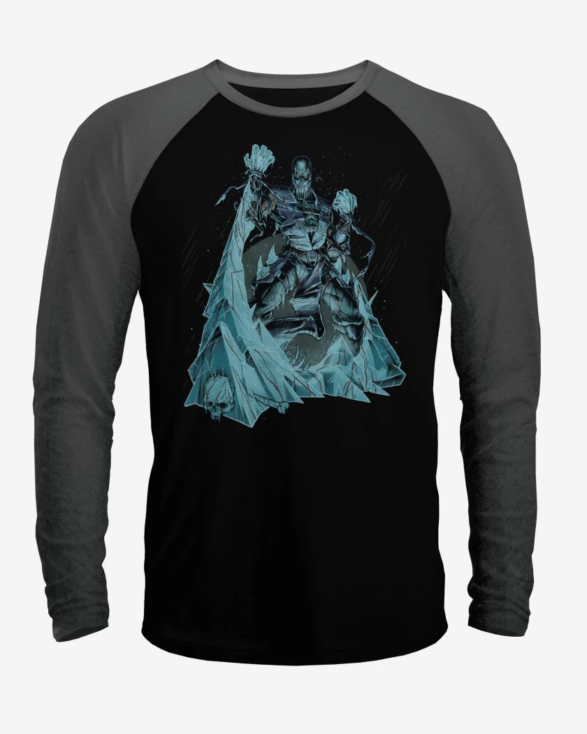 Polera Raglan Negro / Negro Heather de Sub-Zero