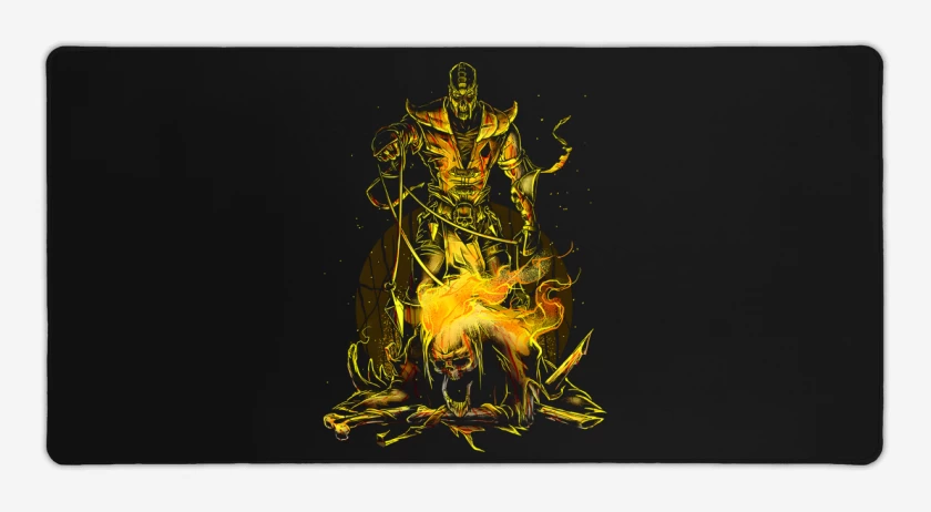 Mouse pad Gamer Negro de Scorpion