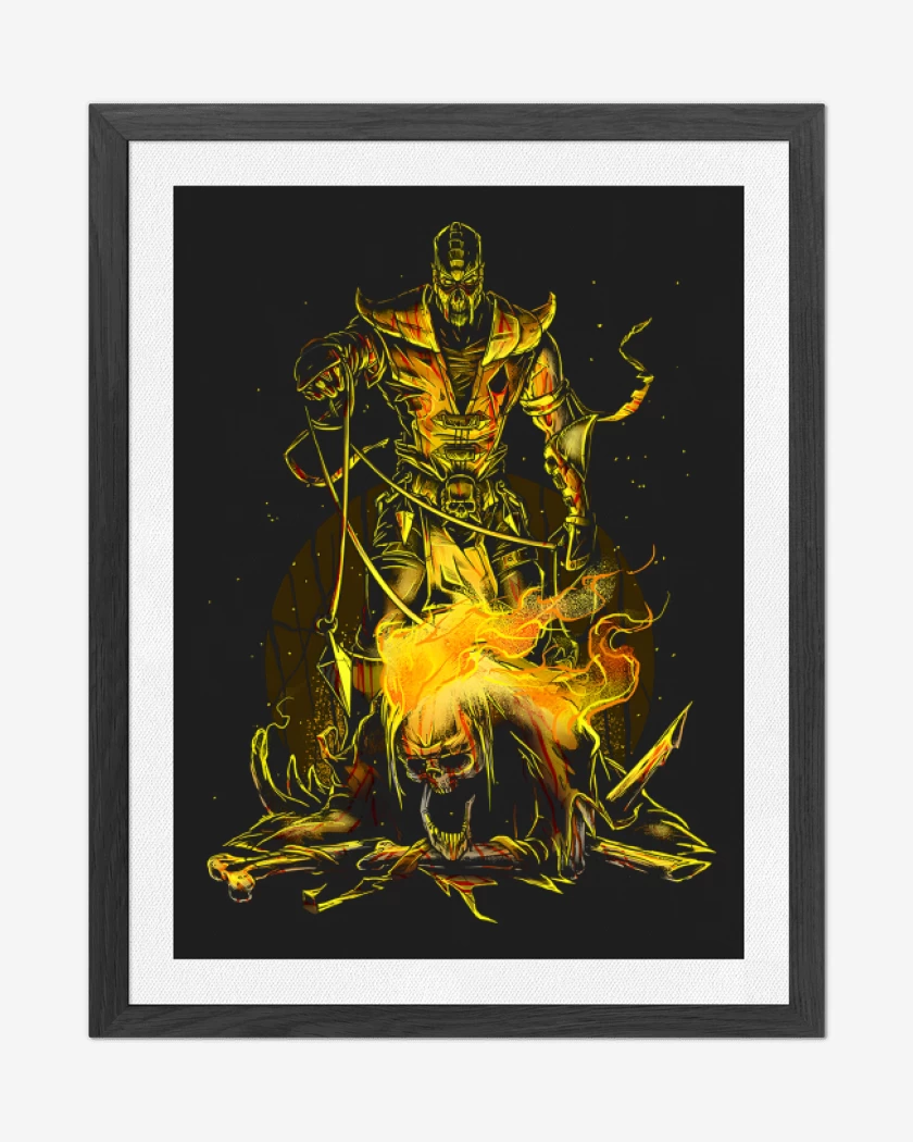 Cuadro decorativo Negro de Scorpion