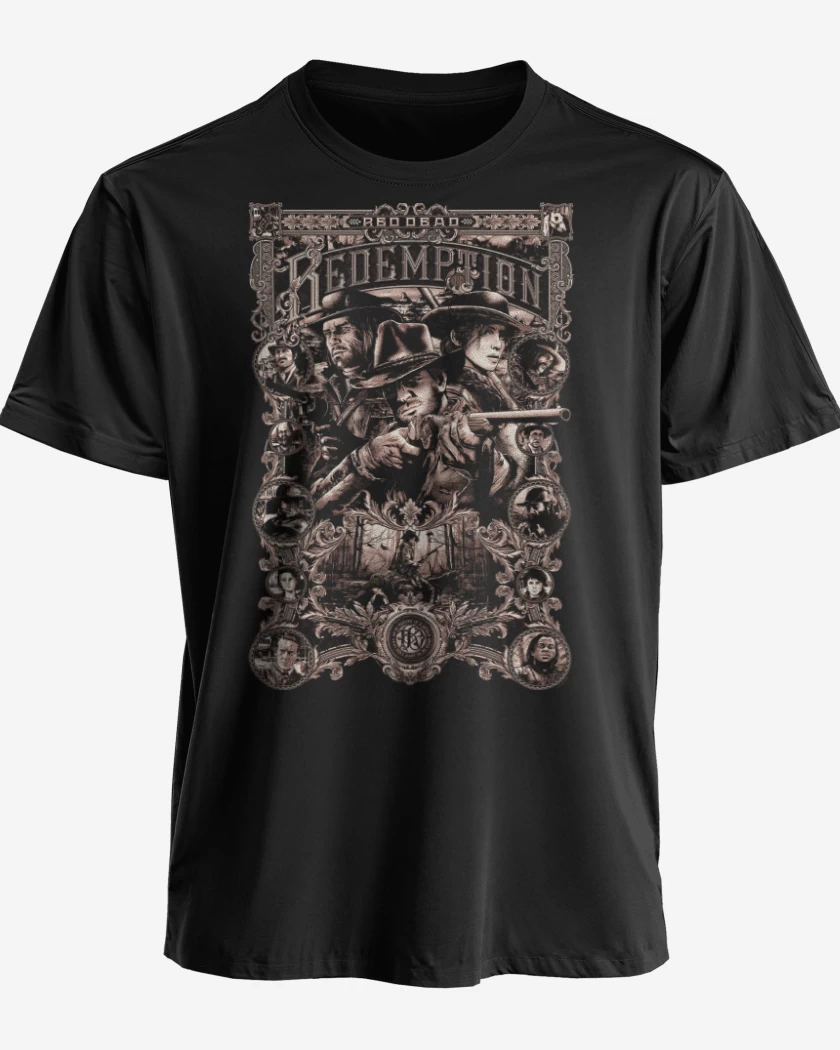 Polera premium Negro de Van der Linde Gang