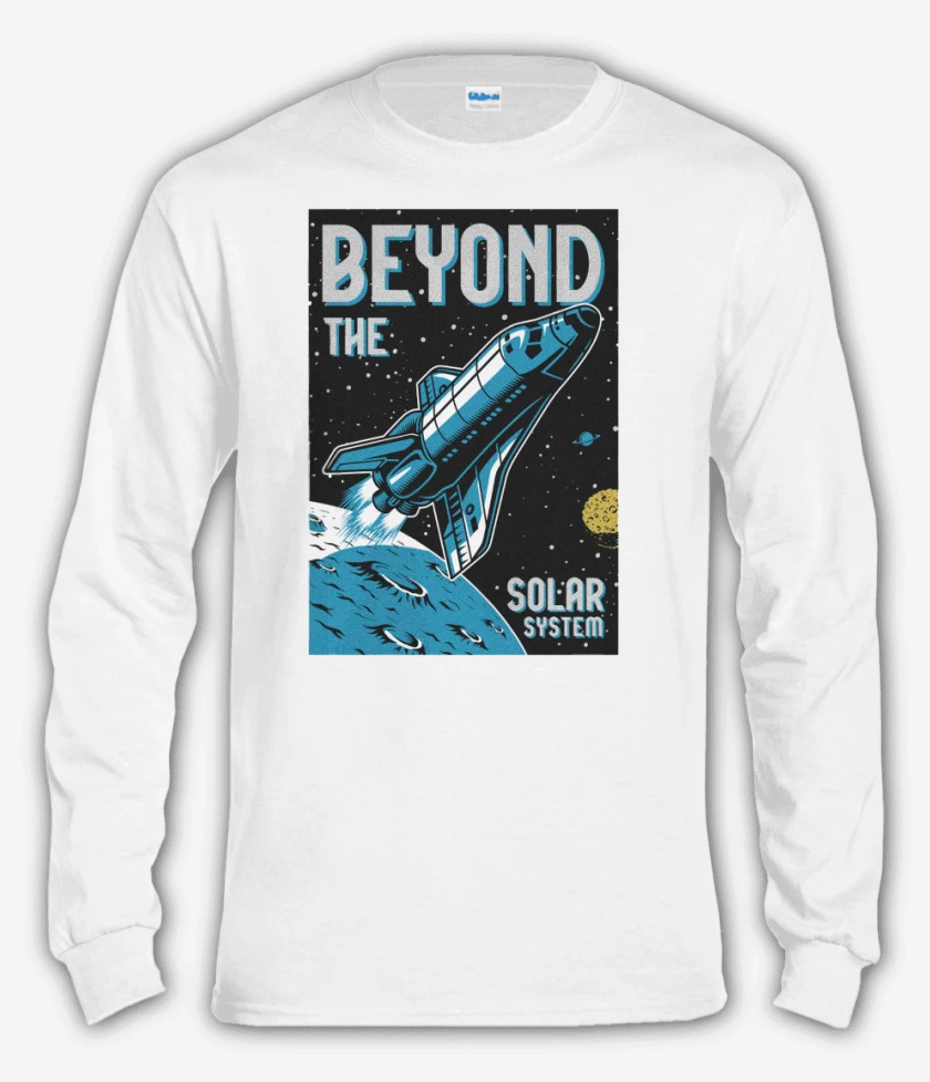 Polera manga larga Blanco de Beyond the solar system