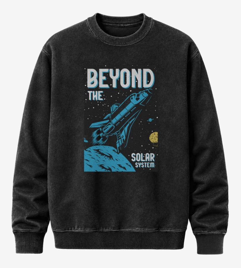 Poleron Polo Acid Wash Negro de Beyond the solar system