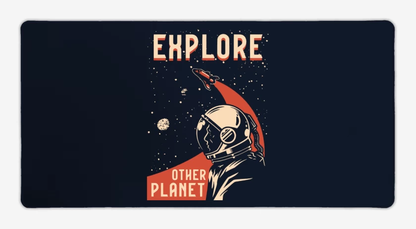 Mouse pad Gamer Azul Marino de Explore other planet