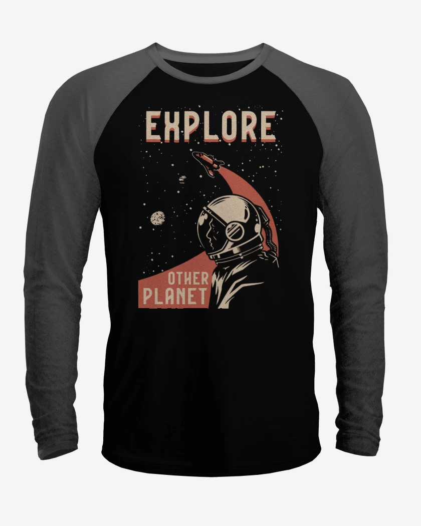 Polera Raglan Explore other planet