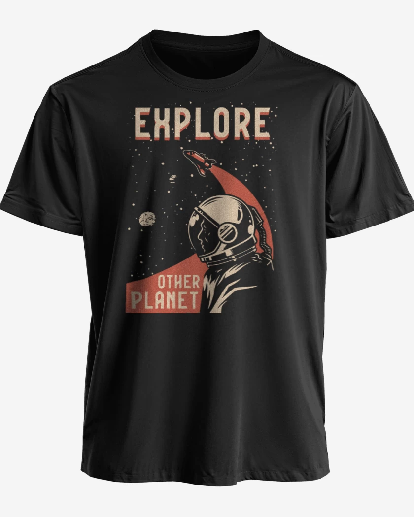 Polera premium Negro de Explore other planet