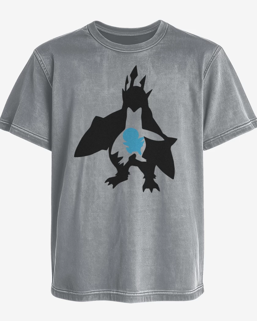 Polera desgastada Gris Melange de Pipvolution