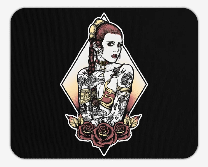 Mousepad Negro de Jabba Slave