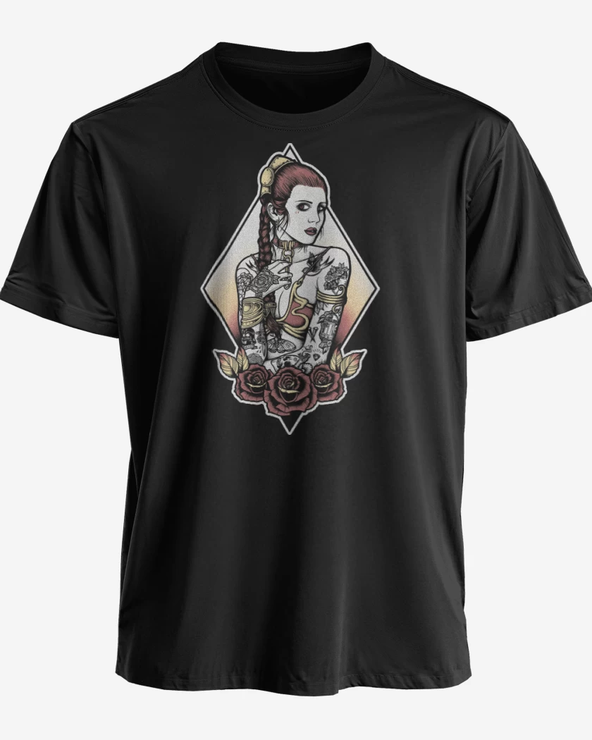 Polera premium Negro de Jabba Slave