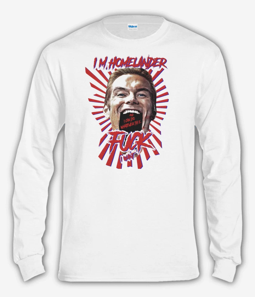 Polera manga larga Blanco de Im Homelander
