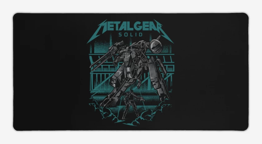 Mouse pad Gamer Negro de Metal Gear Solid