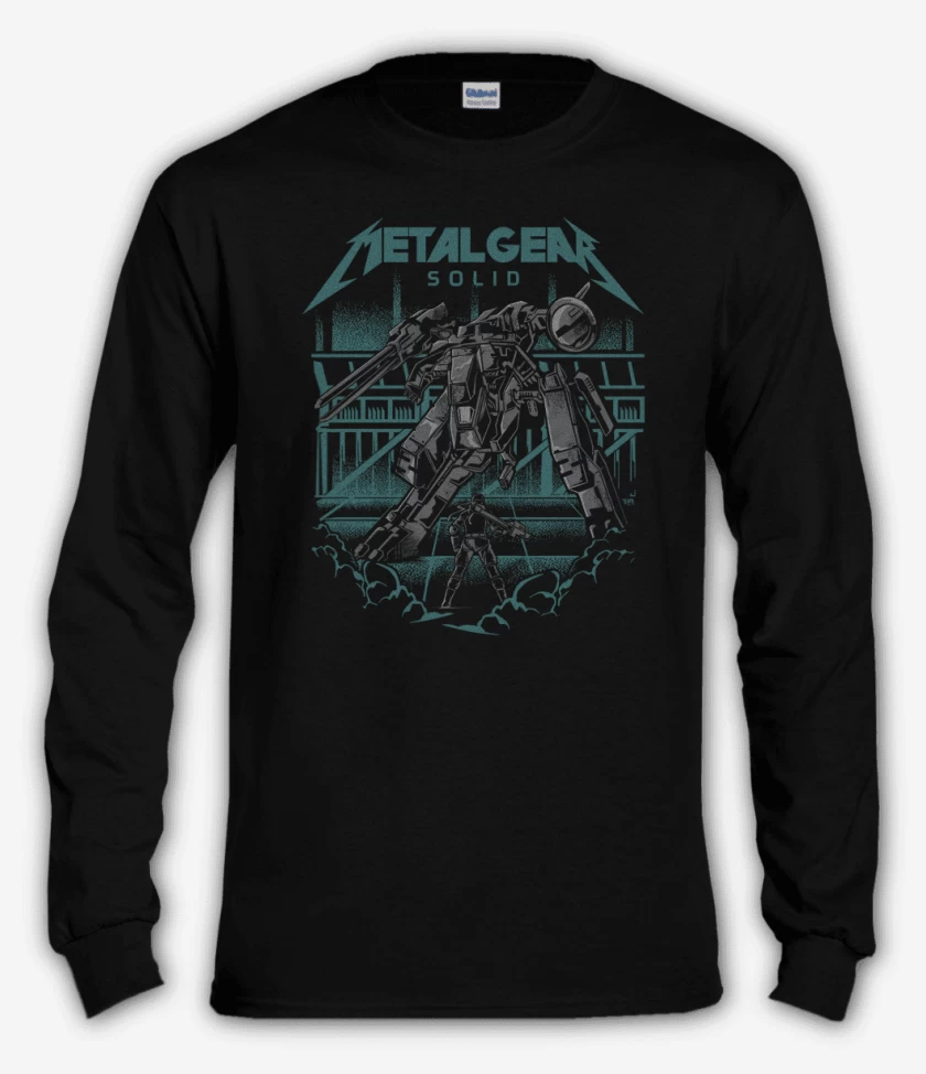 Polera manga larga Negro de Metal Gear Solid