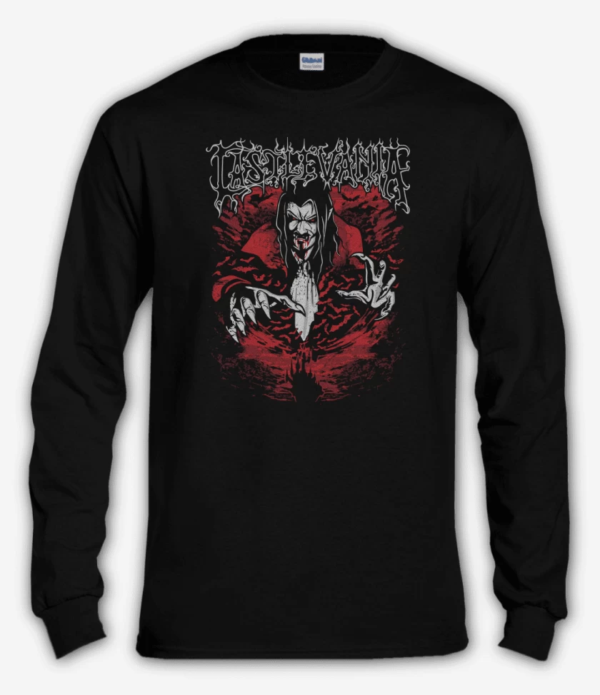 Polera manga larga Negro de Vlad Tepes