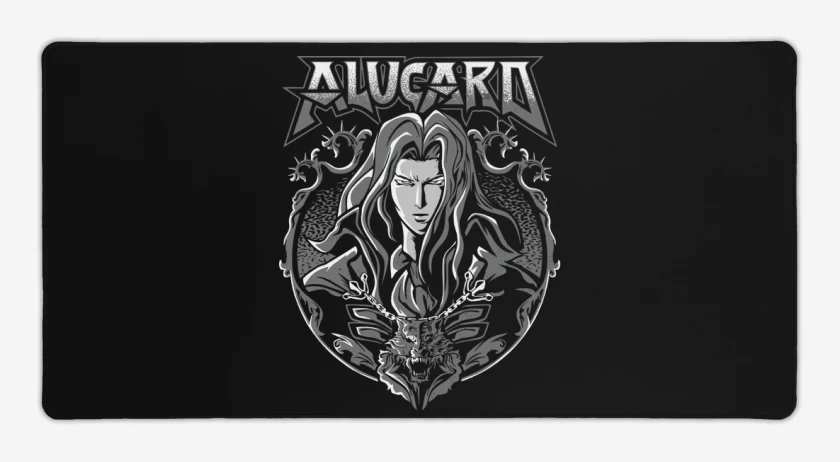 Mouse pad Gamer Negro de Alucard