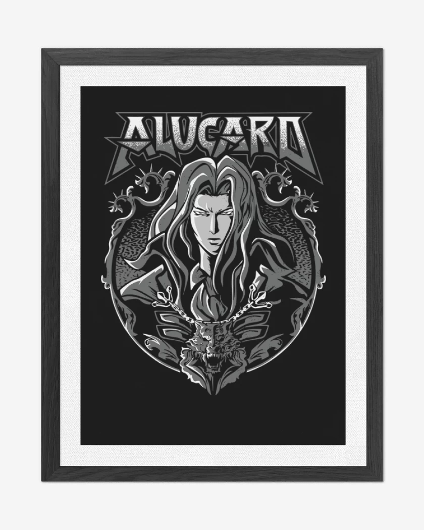 Cuadro decorativo Negro de Alucard
