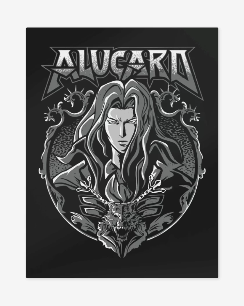 Print metalico Negro de Alucard