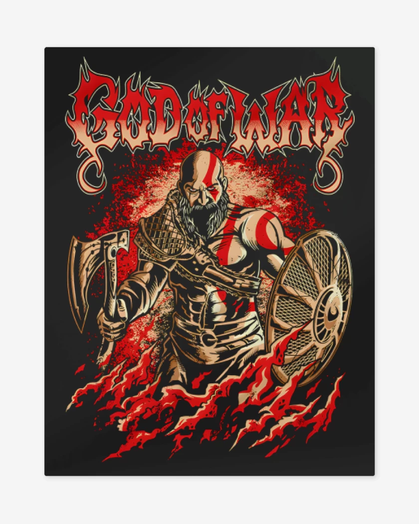 Print metalico Espartano Nórdico