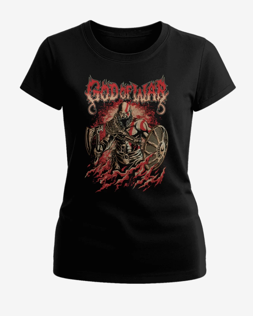 Polera de Mujer Negro de Espartano Nórdico