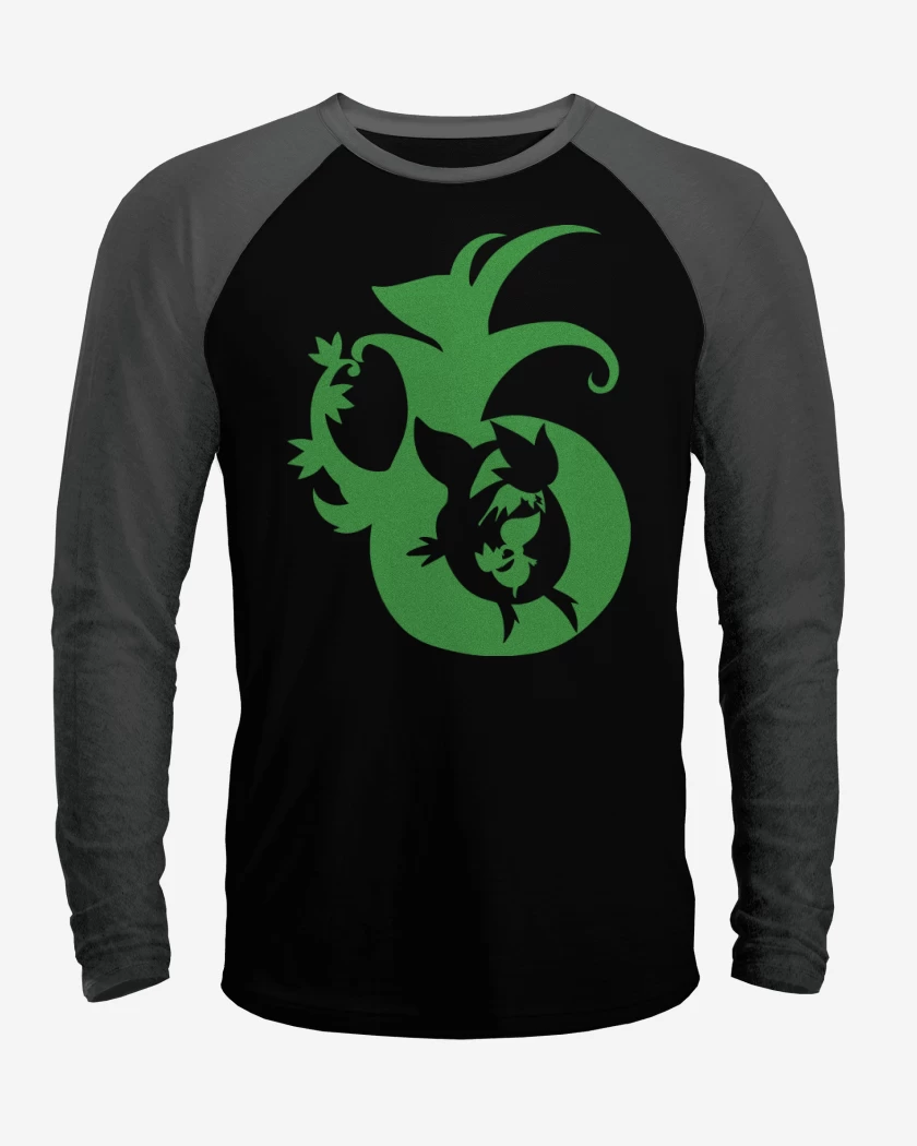 Polera Raglan Negro / Negro Heather de Snivolution