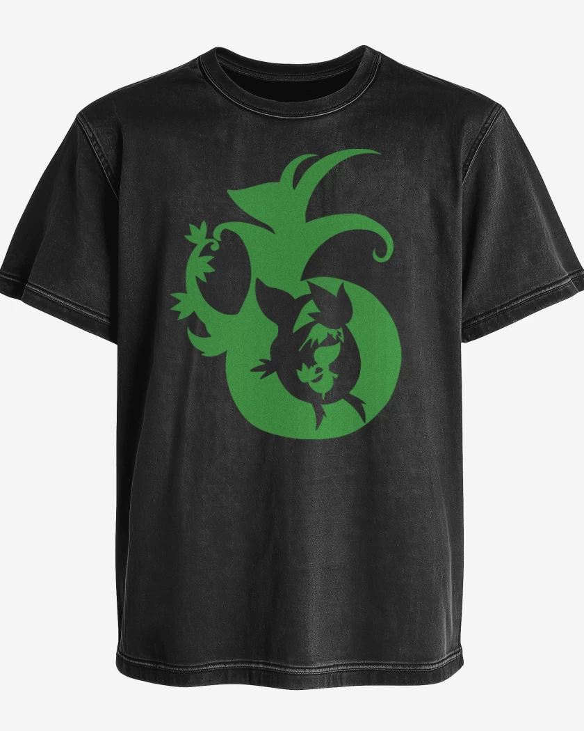 Polera desgastada Negro de Snivolution