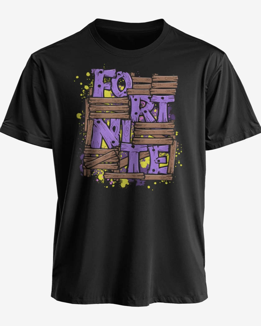 Polera premium Negro de Fortnite 6