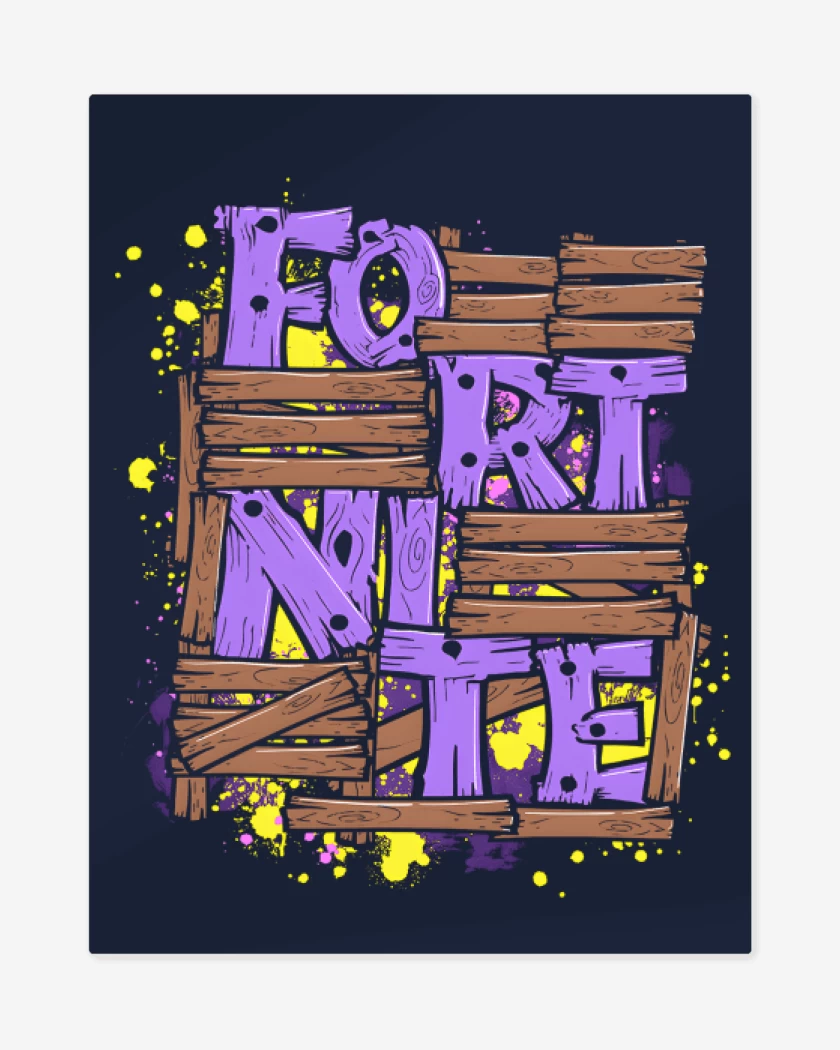 Print metalico Azul Marino de Fortnite 6