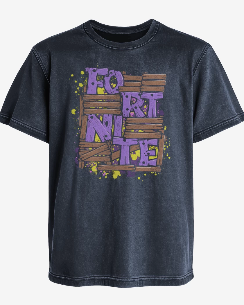 Polera desgastada Azul Marino de Fortnite 6