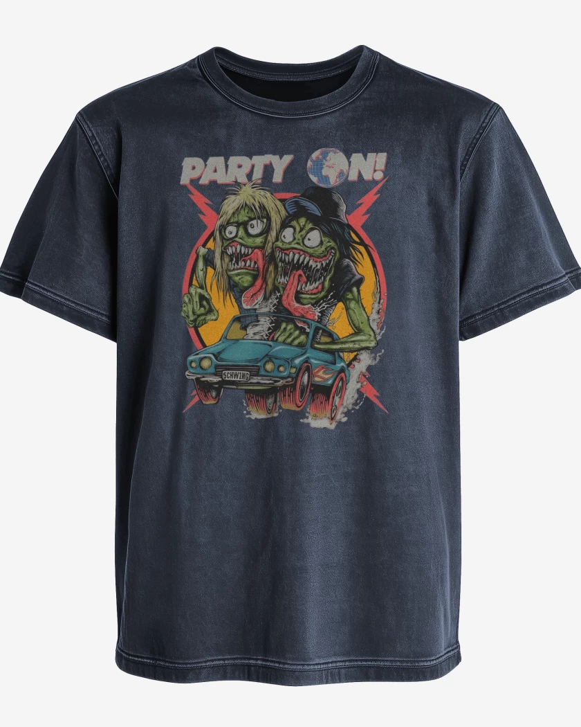 Polera desgastada El Mundo de Wayne 