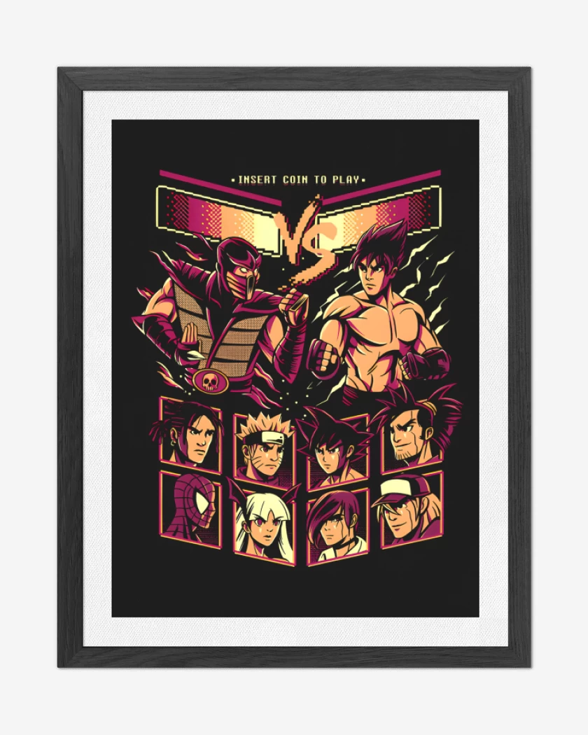 Cuadro decorativo Negro de Ultimate Fighters