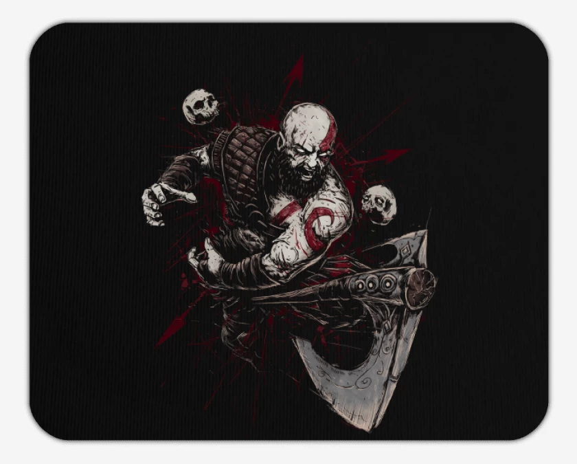 Mousepad Kratos Vikingo