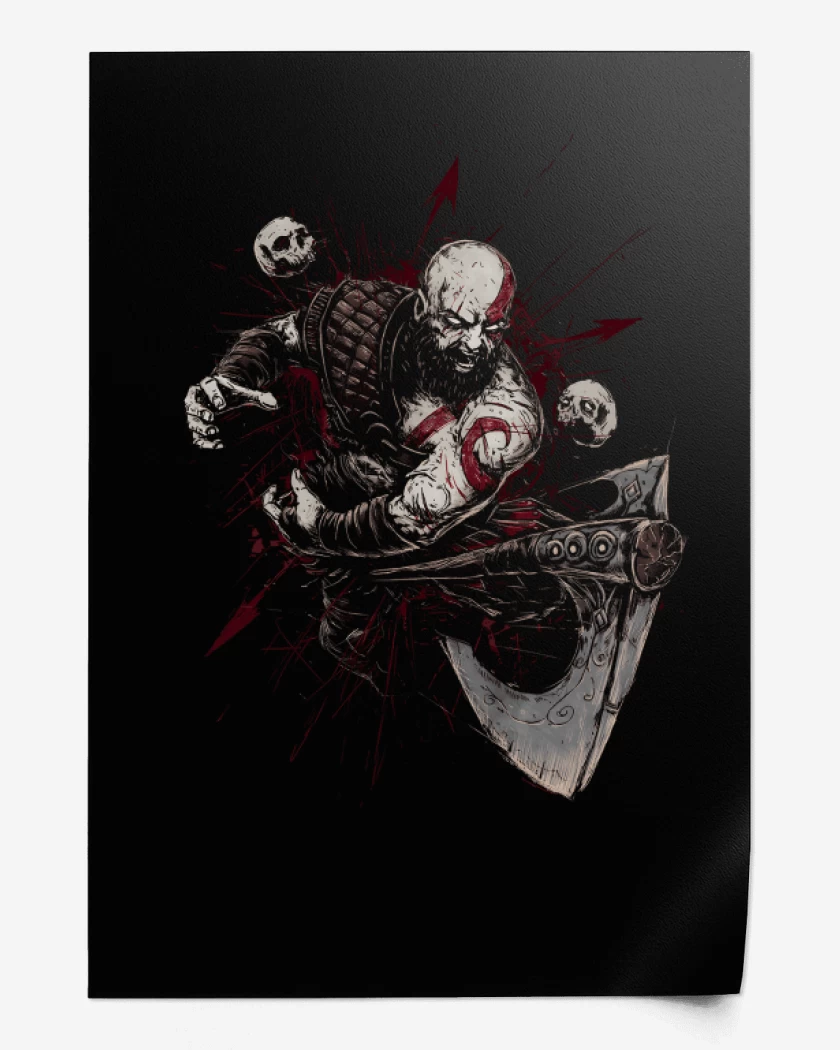 Print Kratos Vikingo