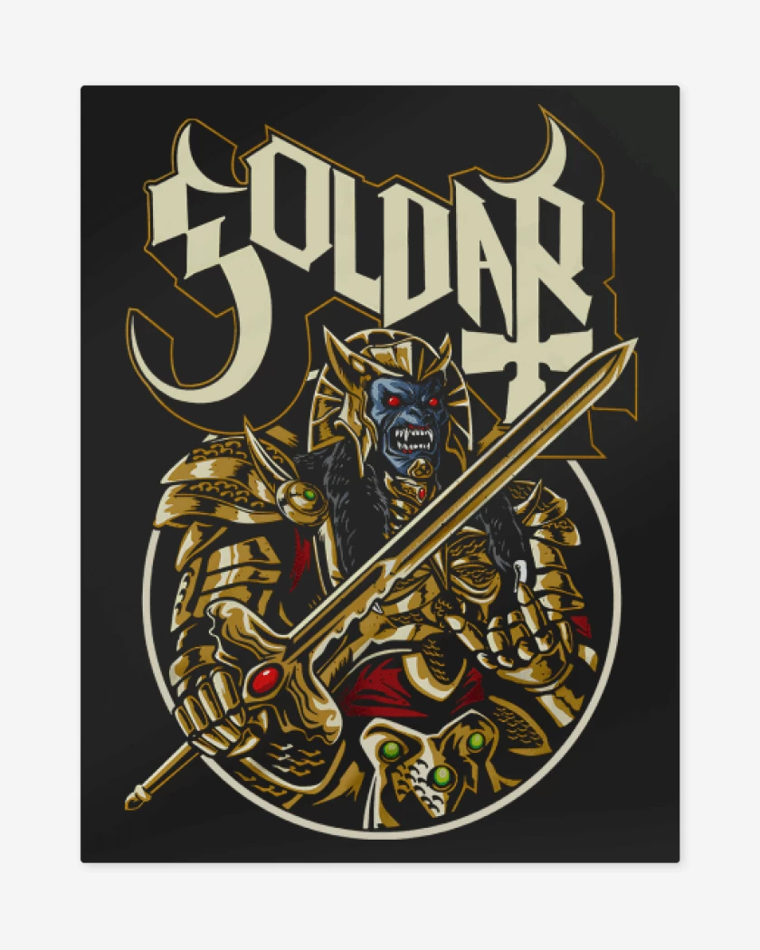 Print metalico Negro de Goldar 