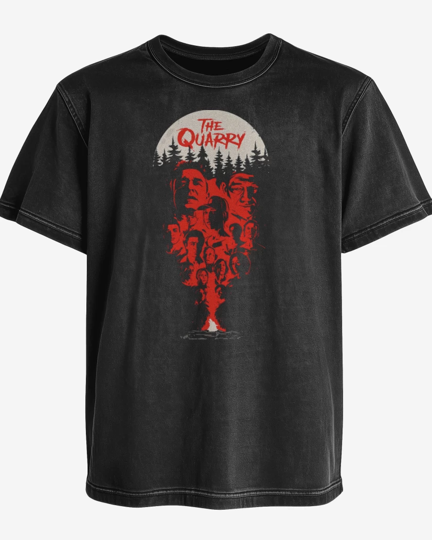 Polera desgastada Negro de The Quarry