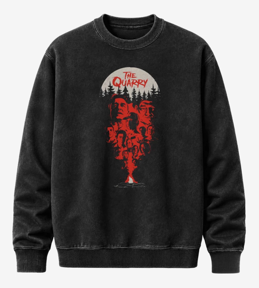 Poleron Polo Acid Wash Negro de The Quarry