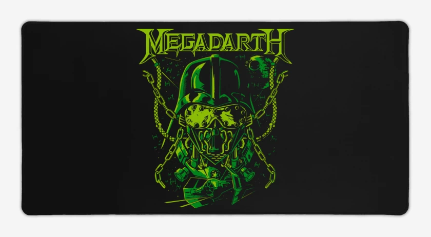 Mouse pad Gamer Negro de Megadarth