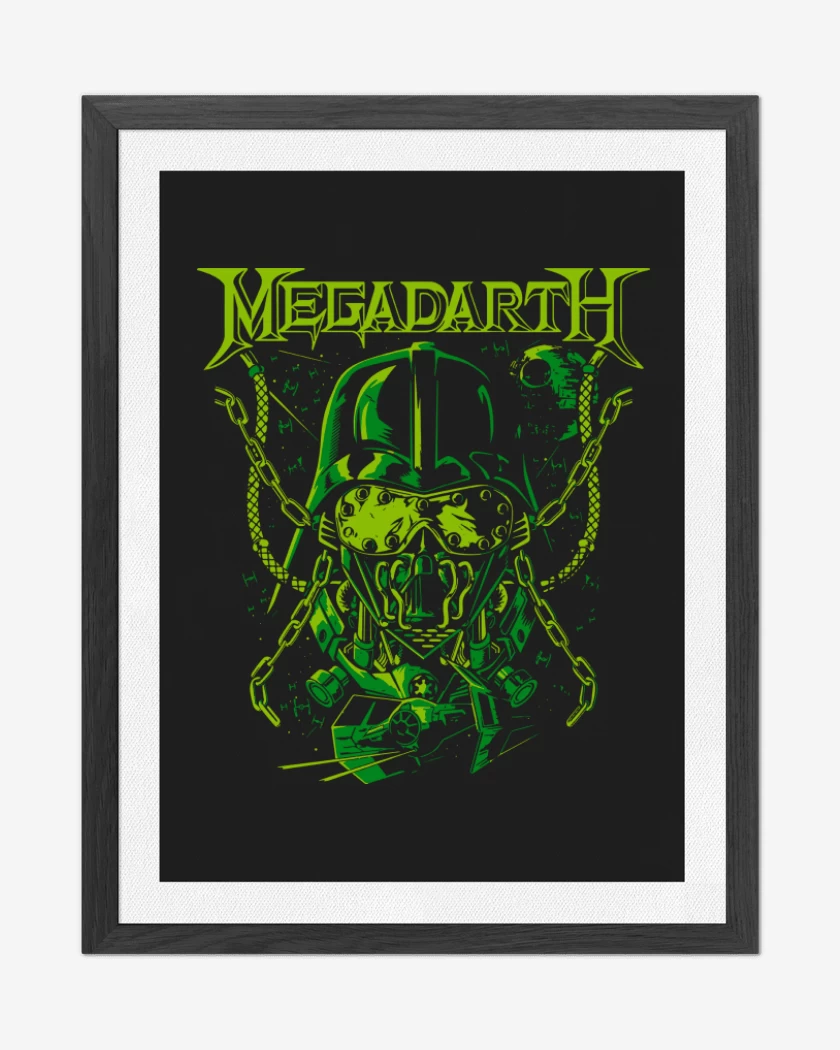 Cuadro decorativo Negro de Megadarth