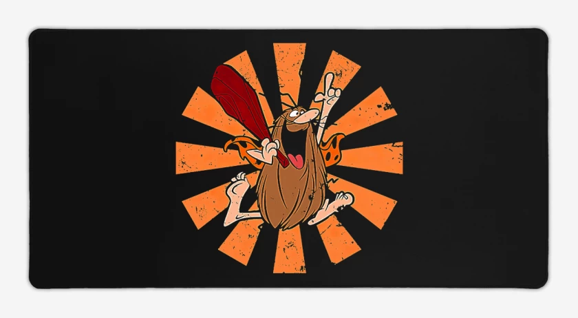 Mouse pad Gamer Negro de Capitan Cavernicola