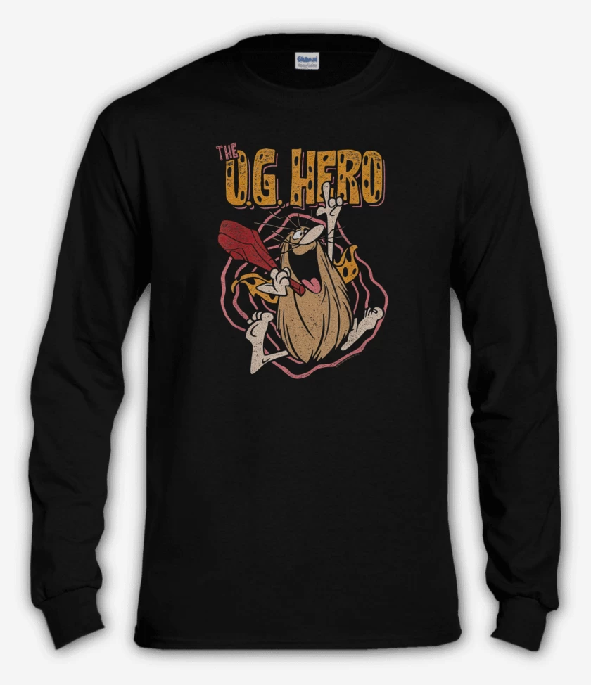 Polera manga larga Negro de Capitan cavernicola 2