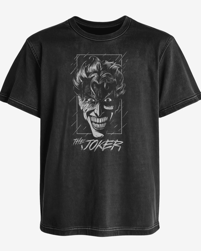 Polera desgastada Negro de Classic Joker