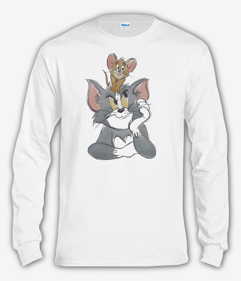Polera manga larga Blanco de El Gato & el Ratón