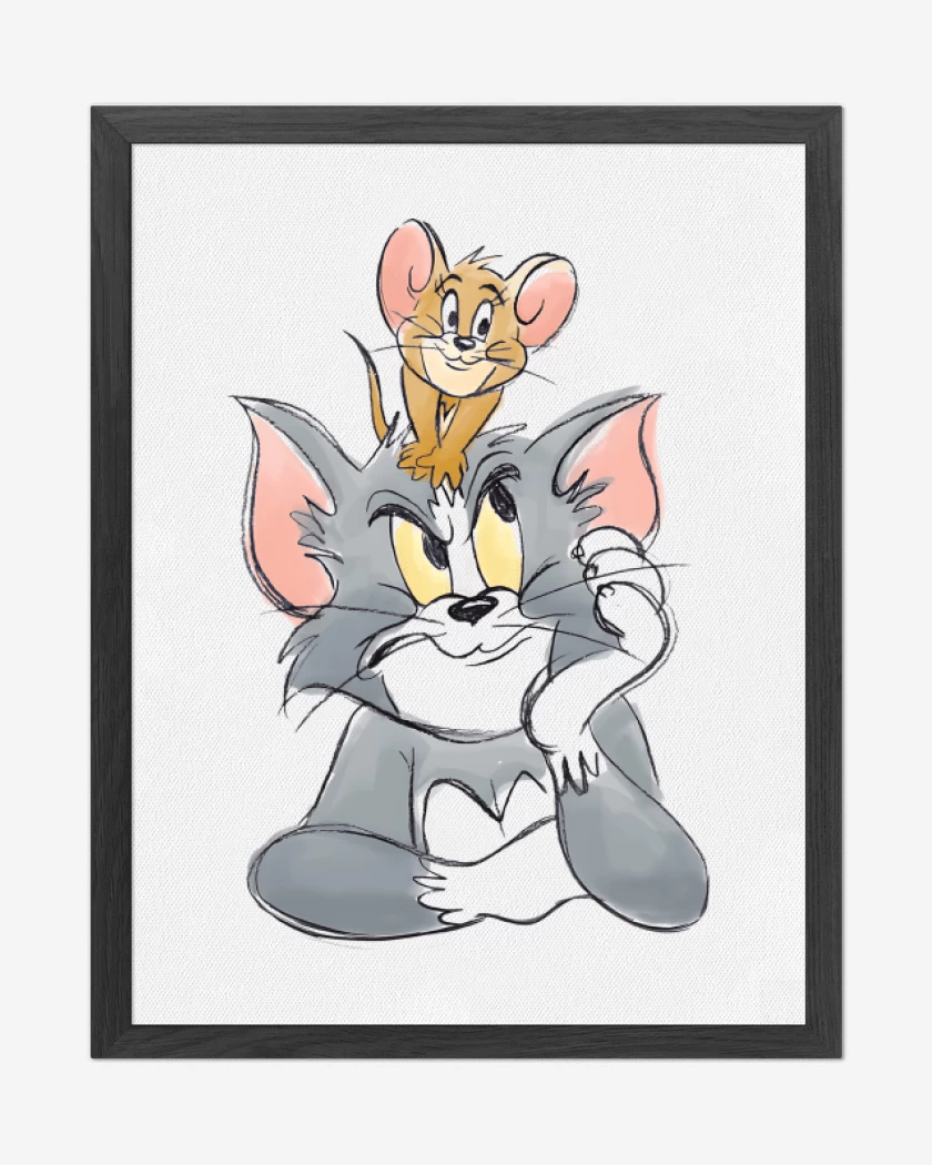 Cuadro decorativo Blanco de El Gato & el Ratón