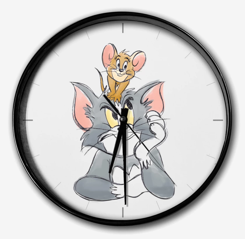 Reloj Blanco de El Gato & el Ratón