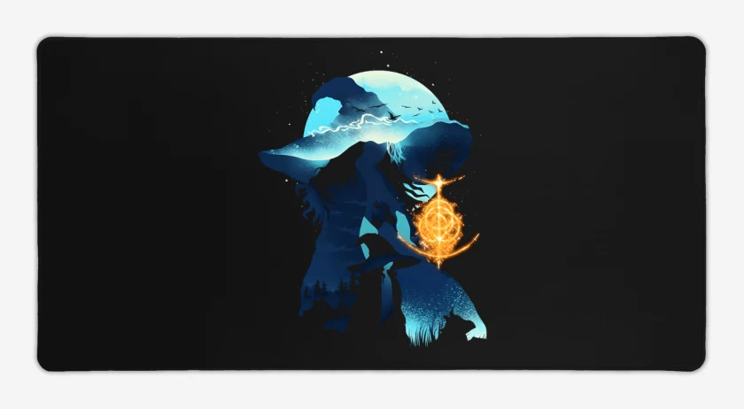 Mouse pad Gamer Negro de Snow Witch
