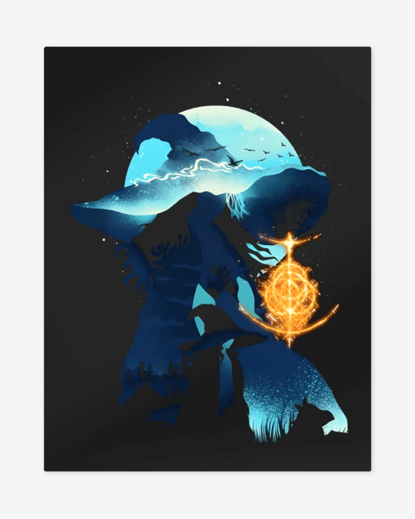 Print metalico Negro de Snow Witch