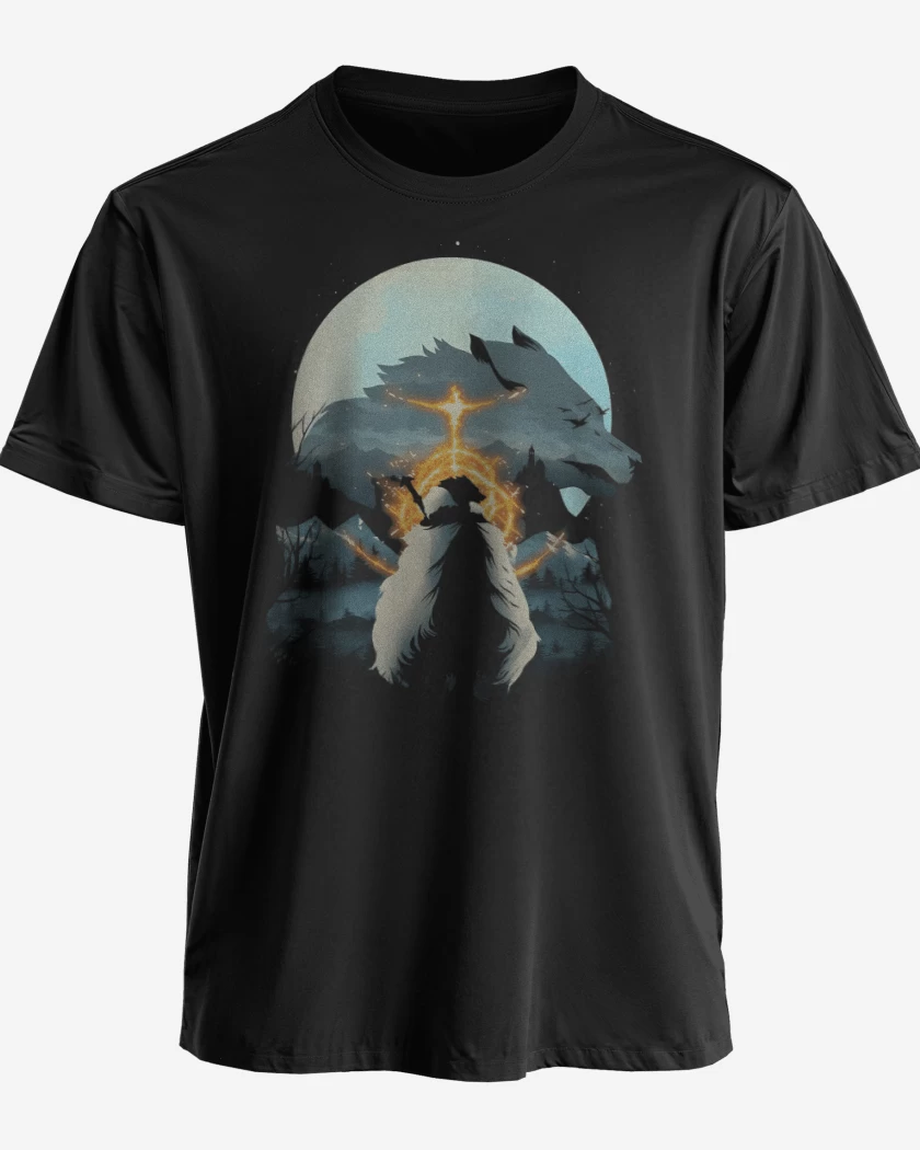 Polera Half Wolf