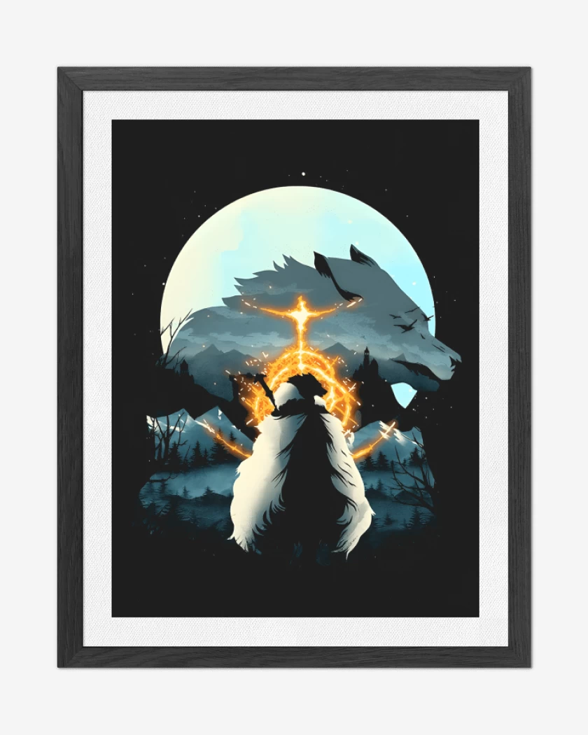 Cuadro decorativo Half Wolf