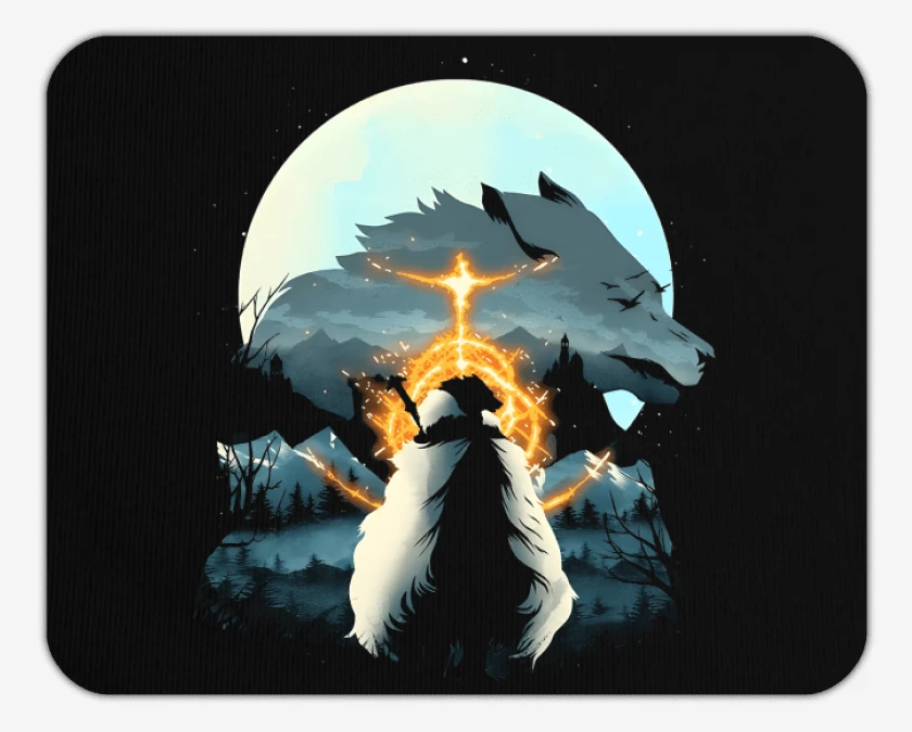 Mousepad Half Wolf