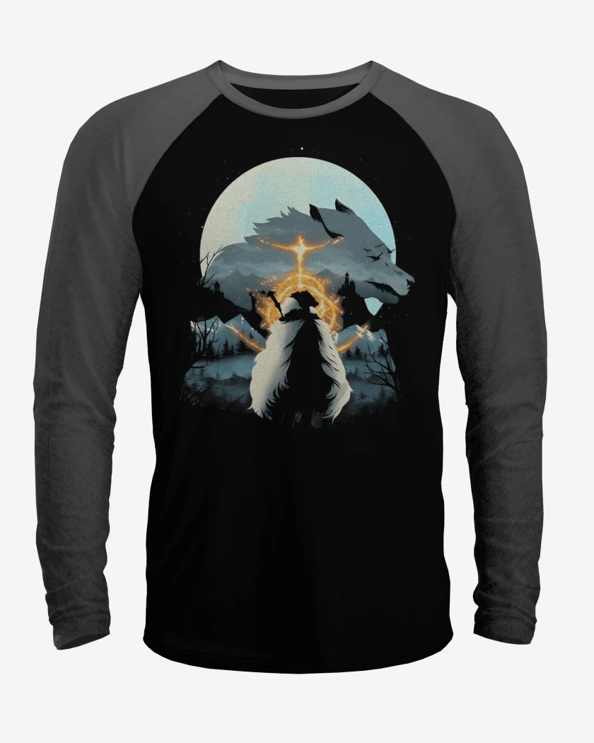 Polera Raglan Half Wolf
