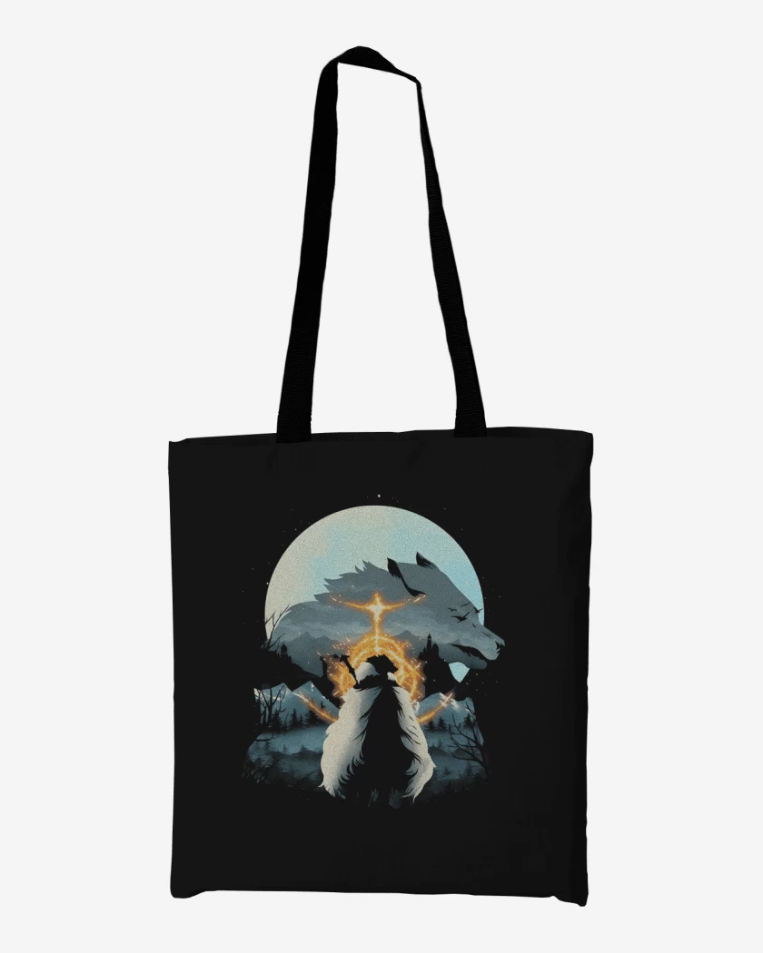 Totebag Half Wolf