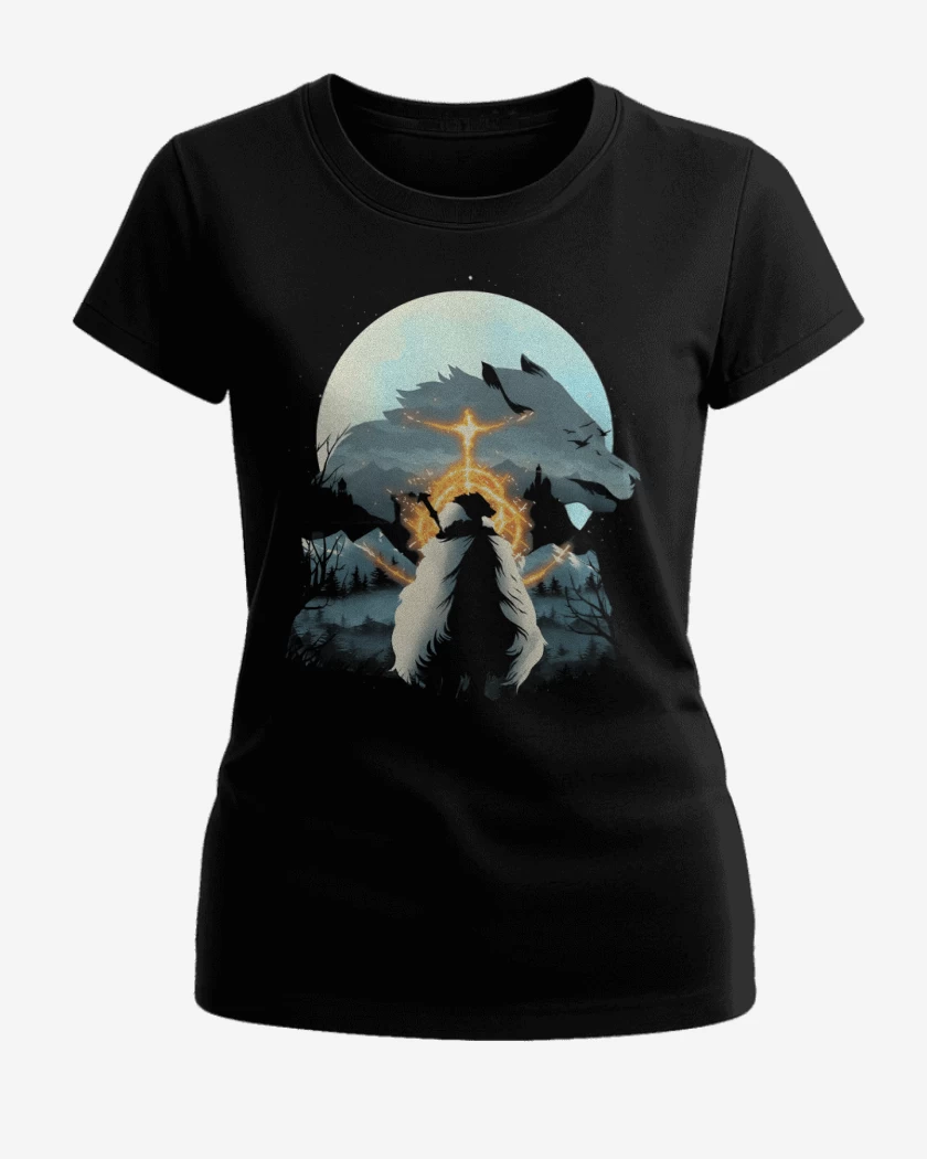 Polera de Mujer Negro de Half Wolf